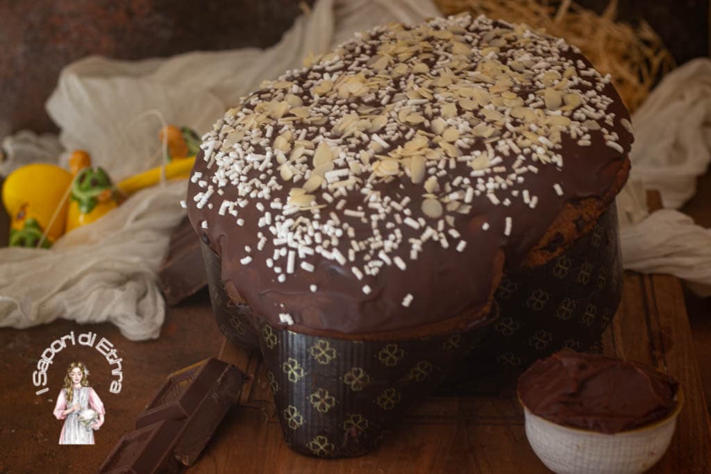 Colomba artesanal de un solo amasado al chocolate
