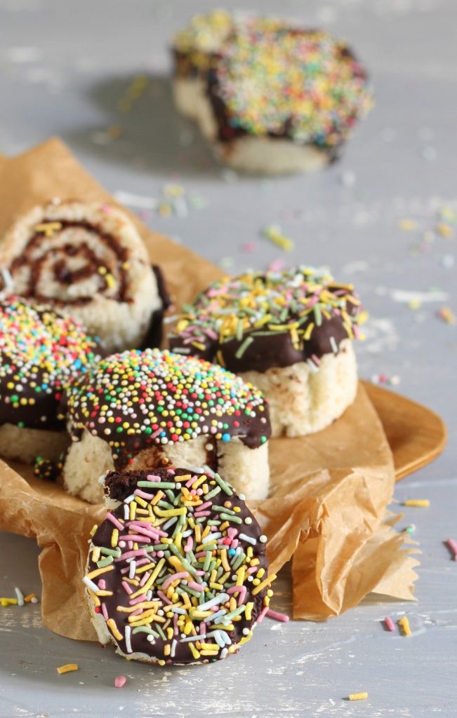 Rodajitas con crema de avellanas