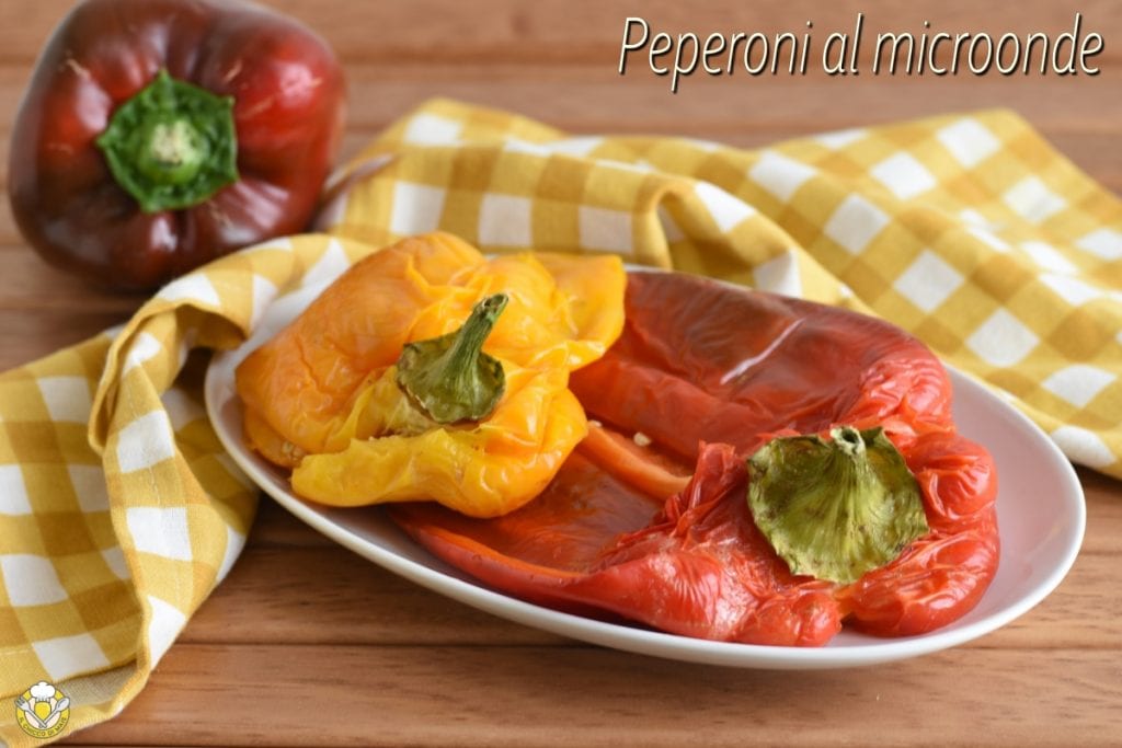 cómo cocinar pimientos asados en el microondas receta fácil rápido pimientos cocidos sin horno il chicco di mais