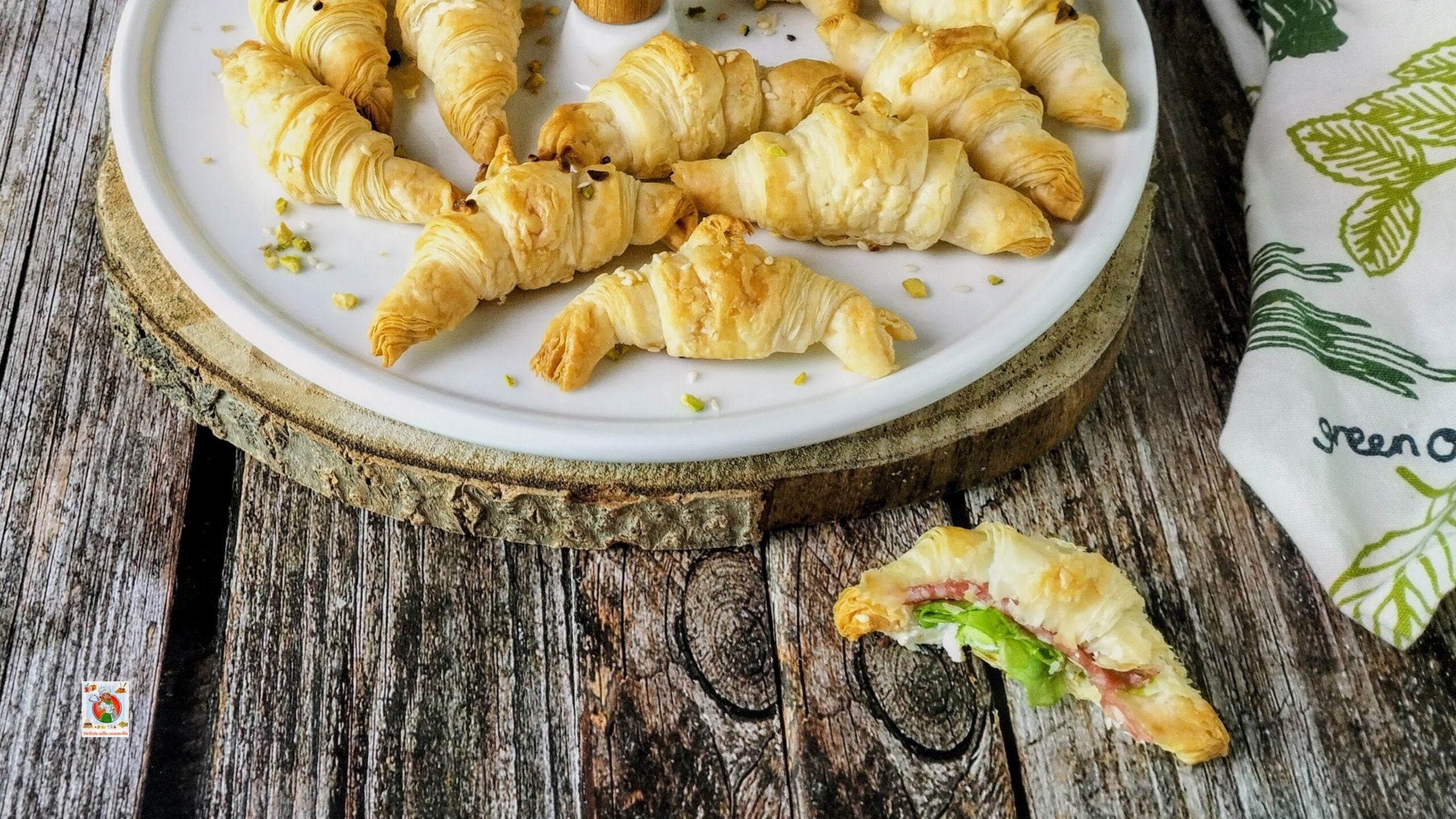 Cómo preparar croissants de hojaldre salados