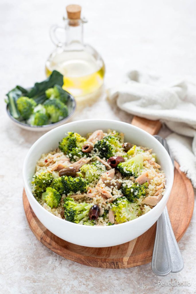 couscous con brócoli y atún