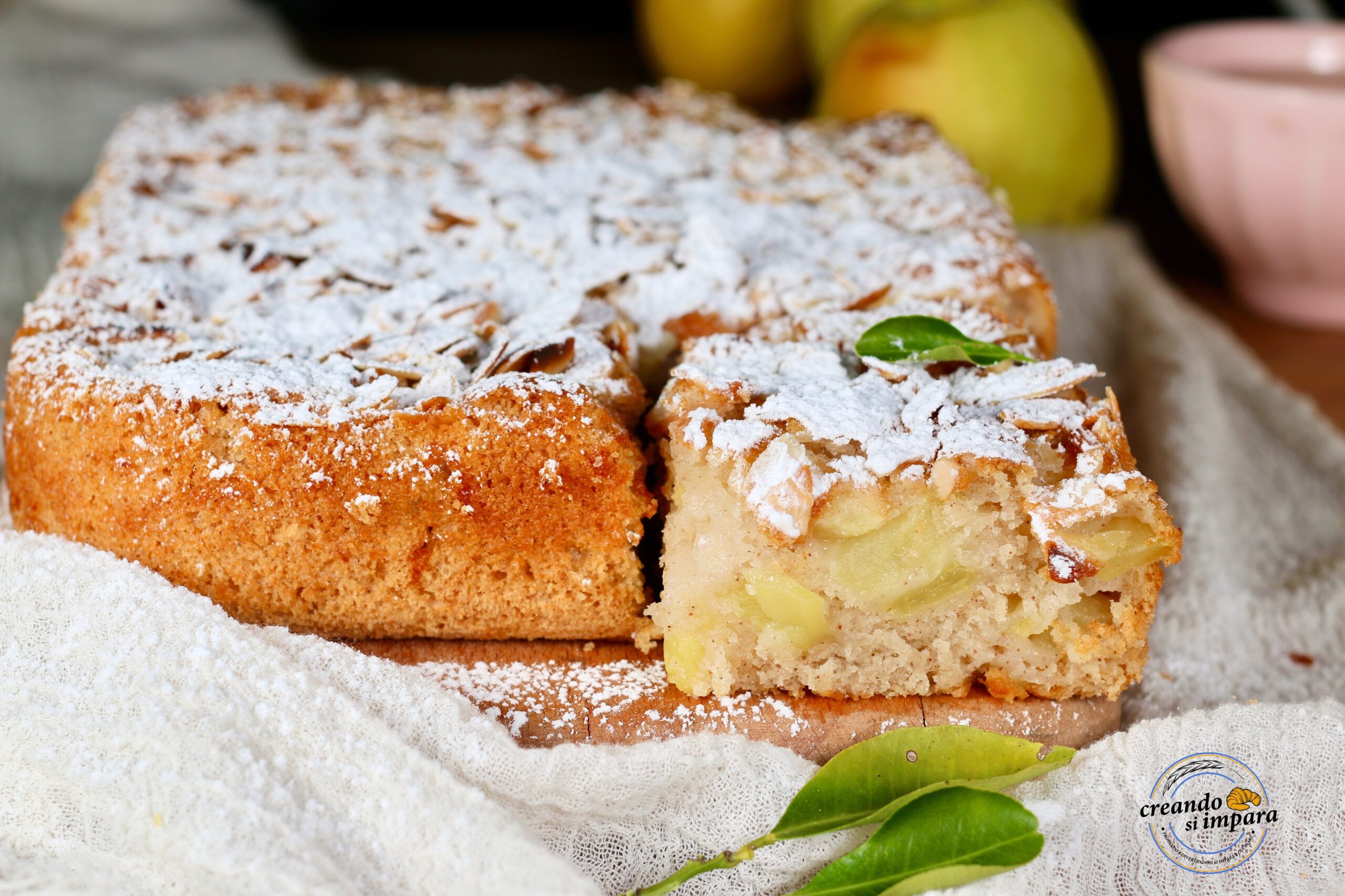 Tarta de manzana sin bol