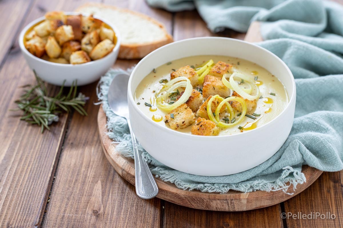 Crema de puerros y patatas