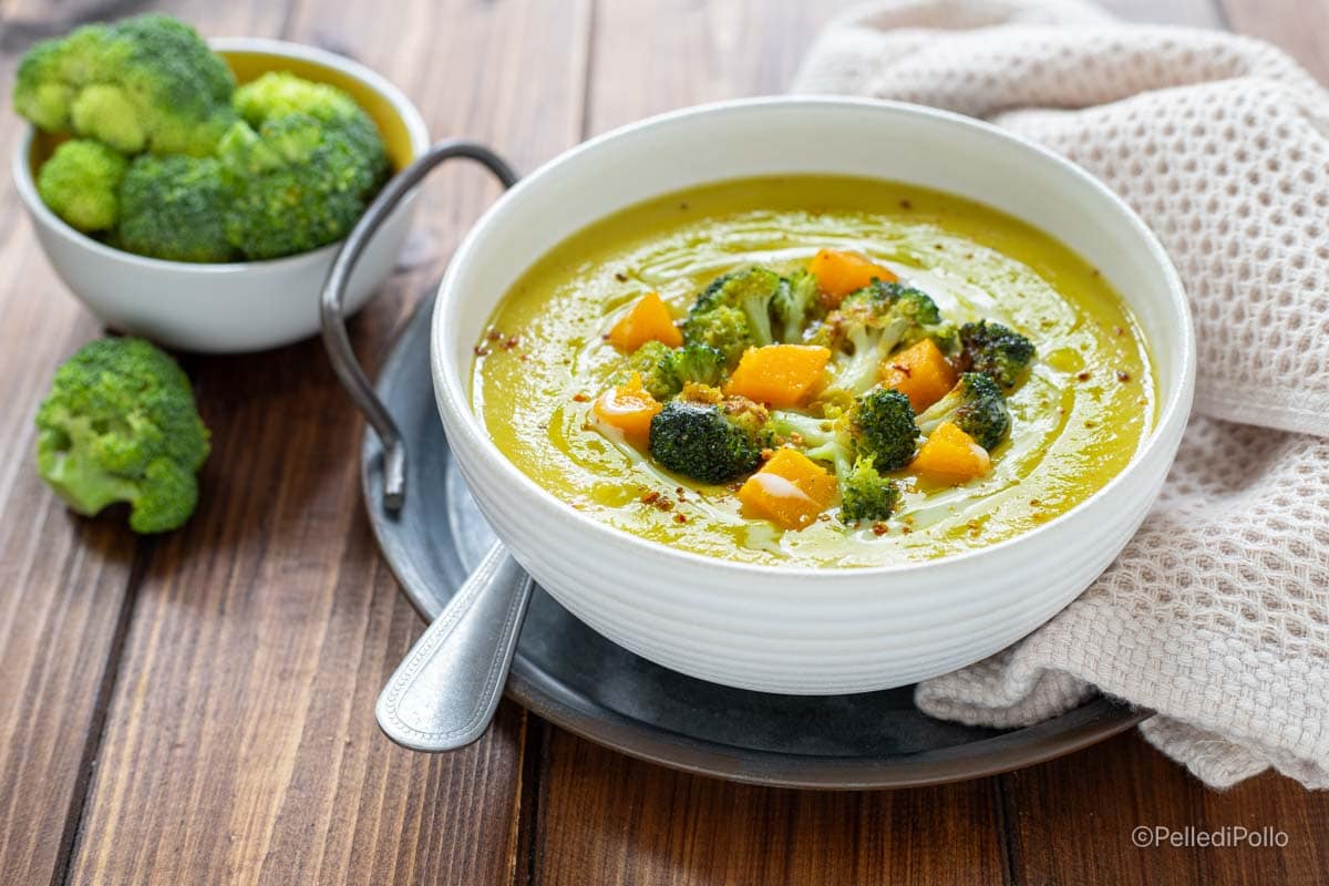 Crema de tallos de brócoli