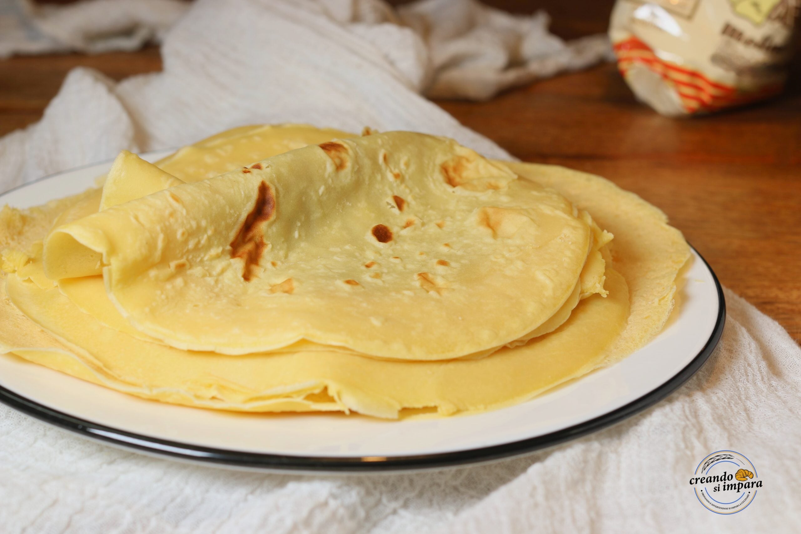 Crêpes con harina de garbanzo