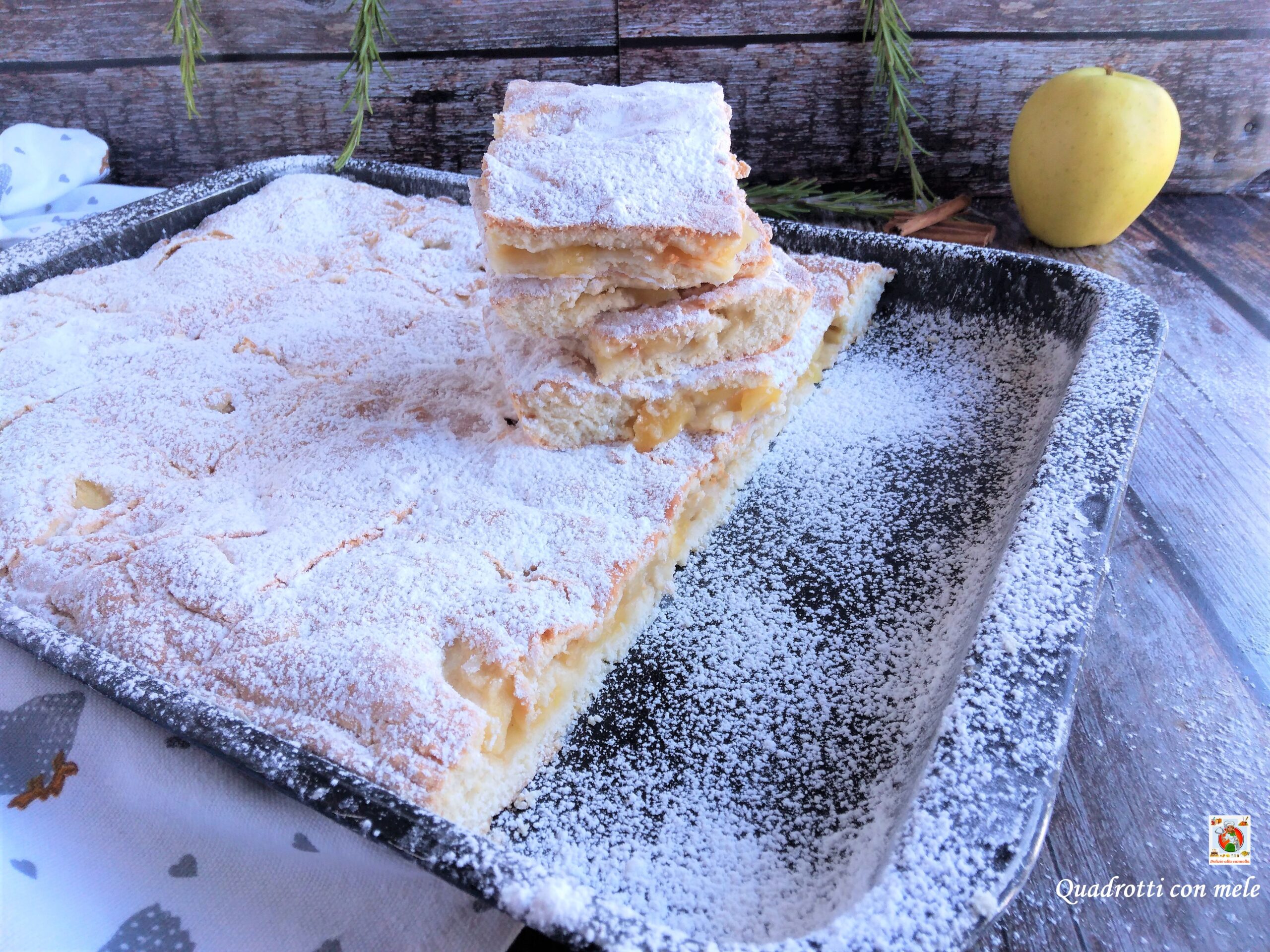 Cuadraditos con manzanas: los dulces suaves y aromáticos para disfrutar en cualquier momento del día.