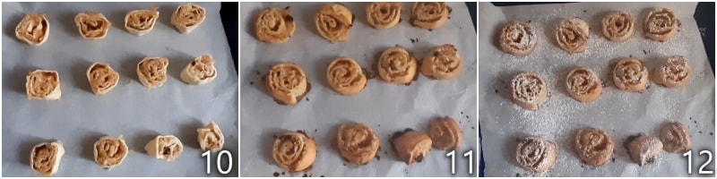 d. hornear los rollitos