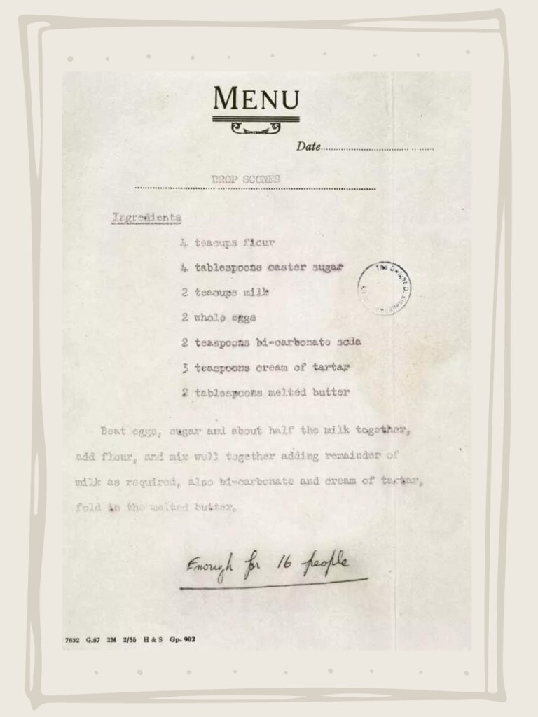 drop scones - receta original archivos