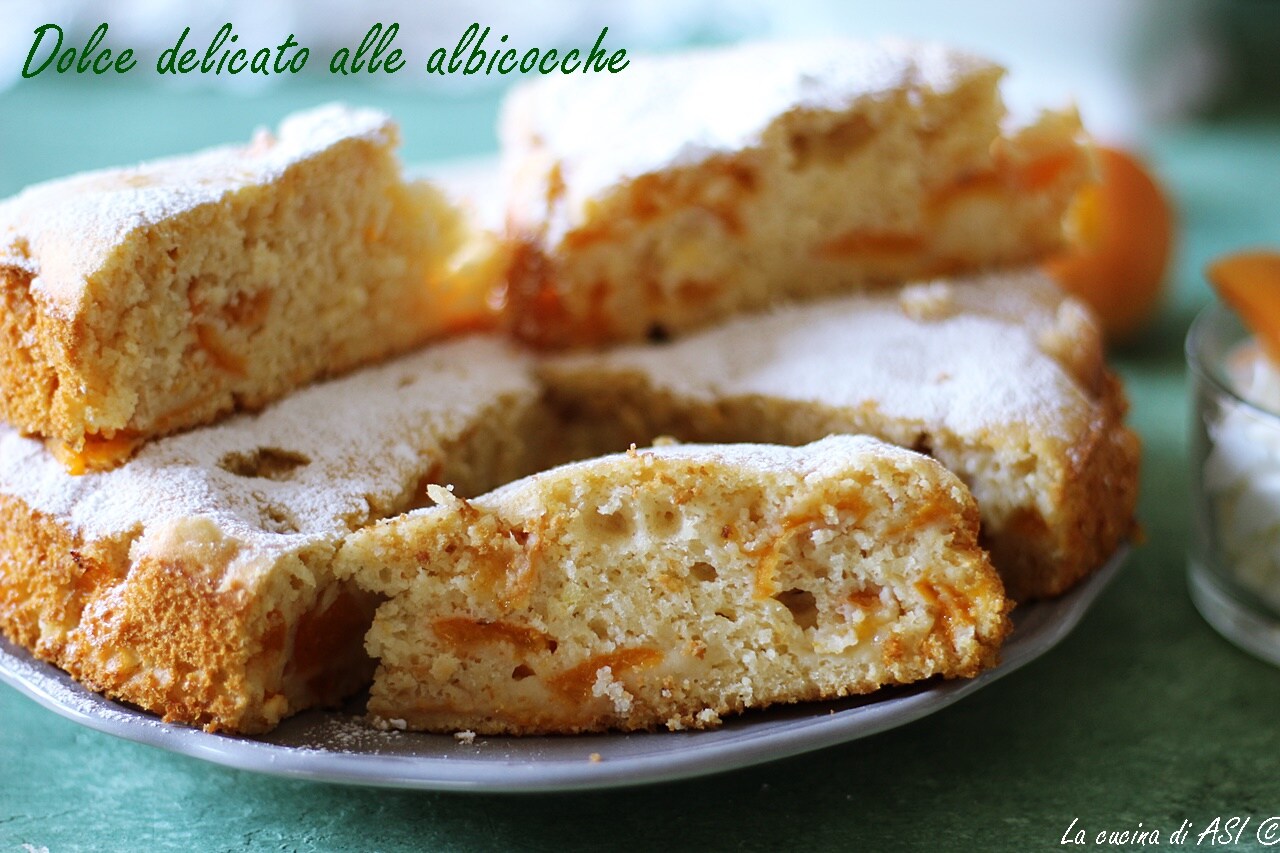 Dulce delicado de albaricoques