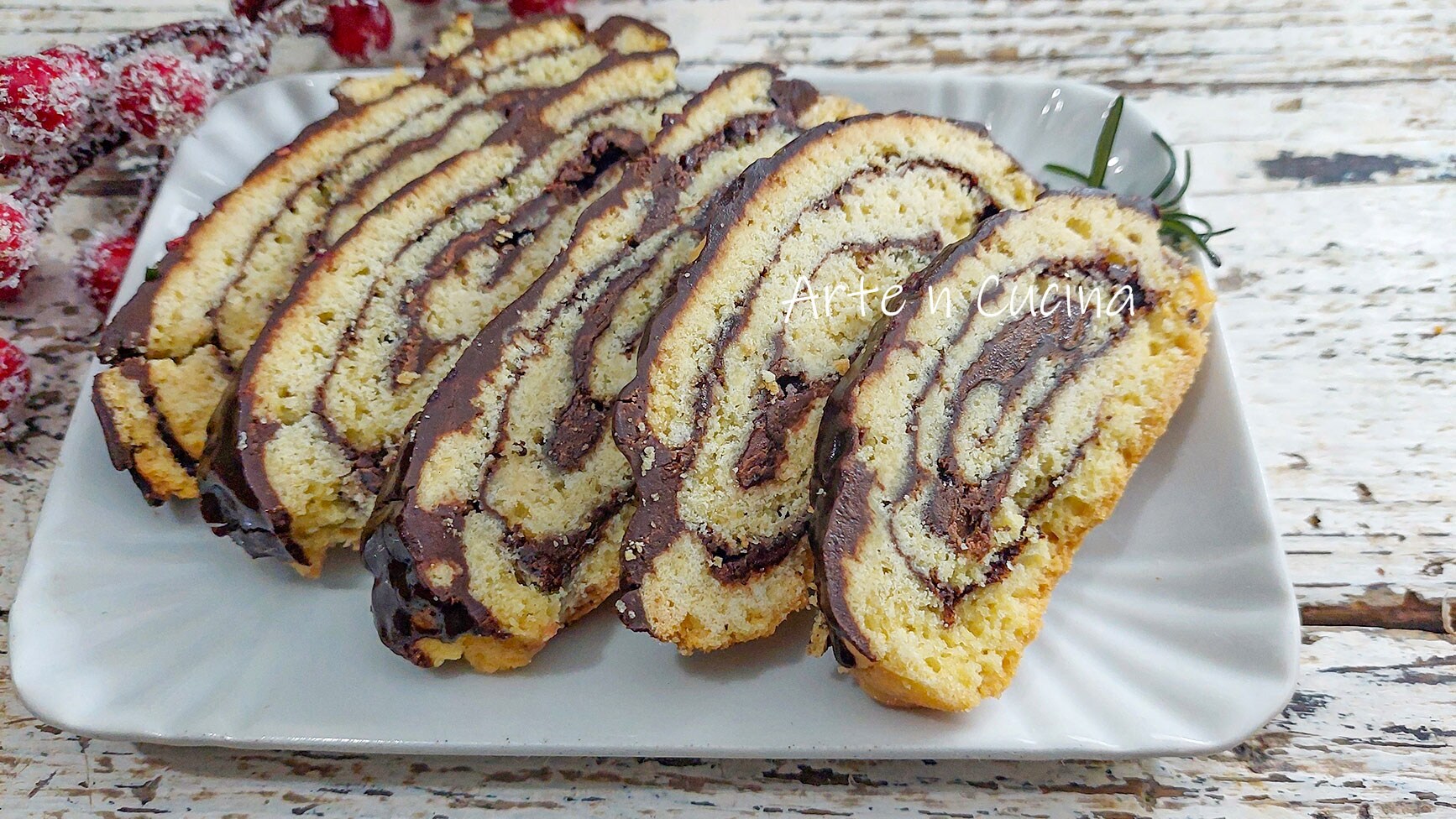 ENRROLLADOS de MASA QUEBRADA con Nutella cubiertos de chocolate