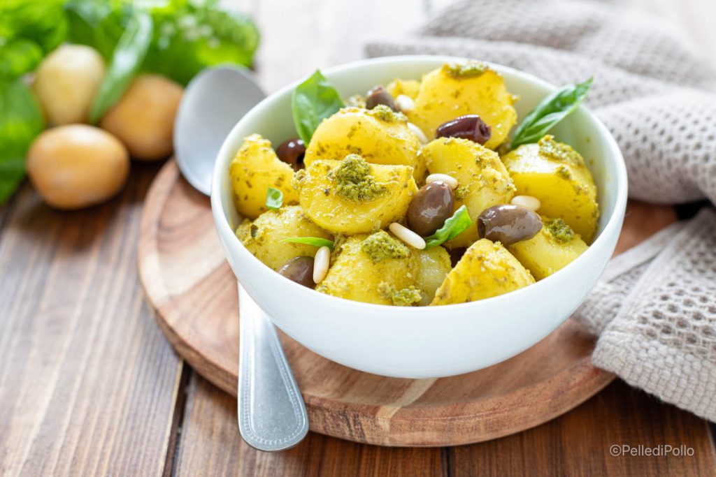 ensalada de patatas y pesto