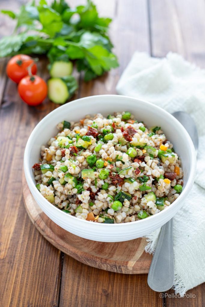 ensalada de trigo sarraceno con calabacines