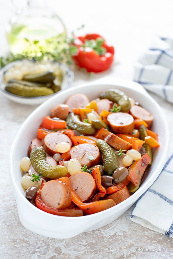 ensalada de salchichas vienesa