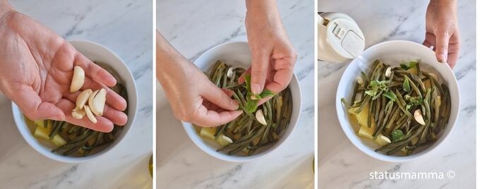 ensalada de judías verdes y patatas 4