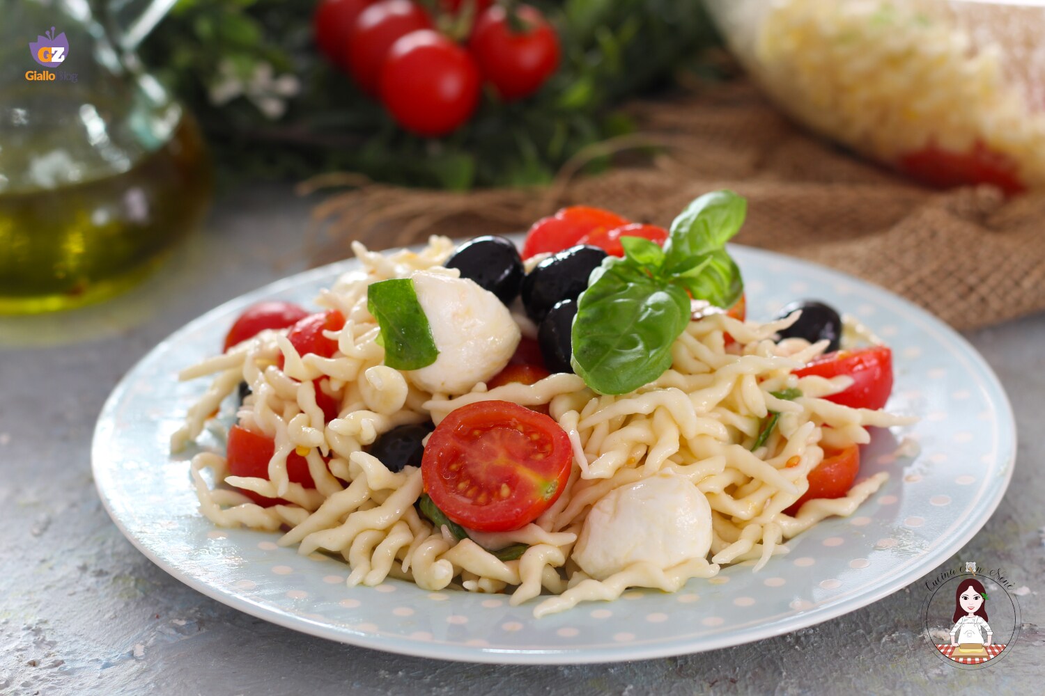 Ensalada de trofie a la mediterránea