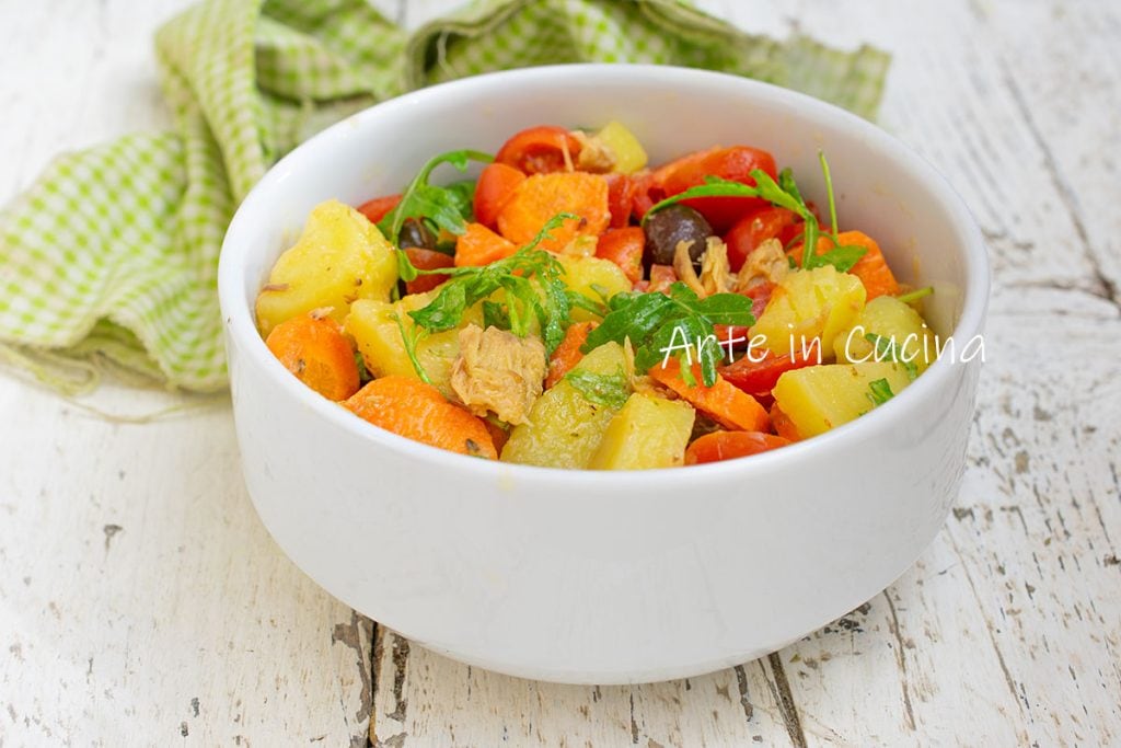 ENSALADA DE PATATAS y caballa