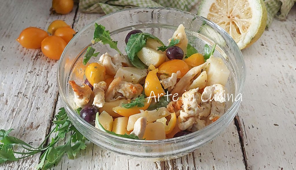 ENSALADA de POLLO y PATATAS al LIMÓN