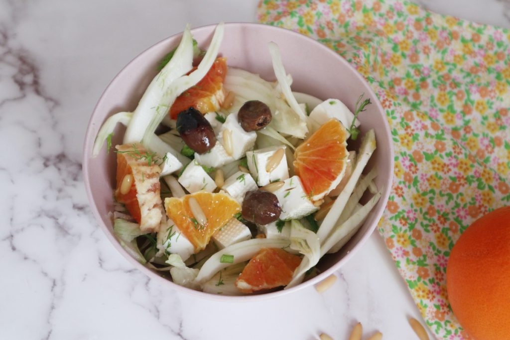 ensalada de hinojos y naranjas