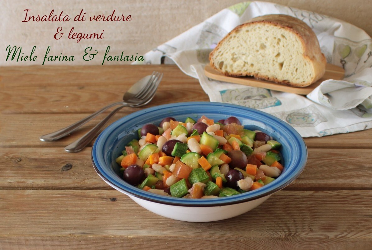 Ensalada de verduras y legumbres