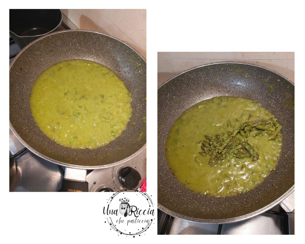espárragos triturados gnocchetti espárragos