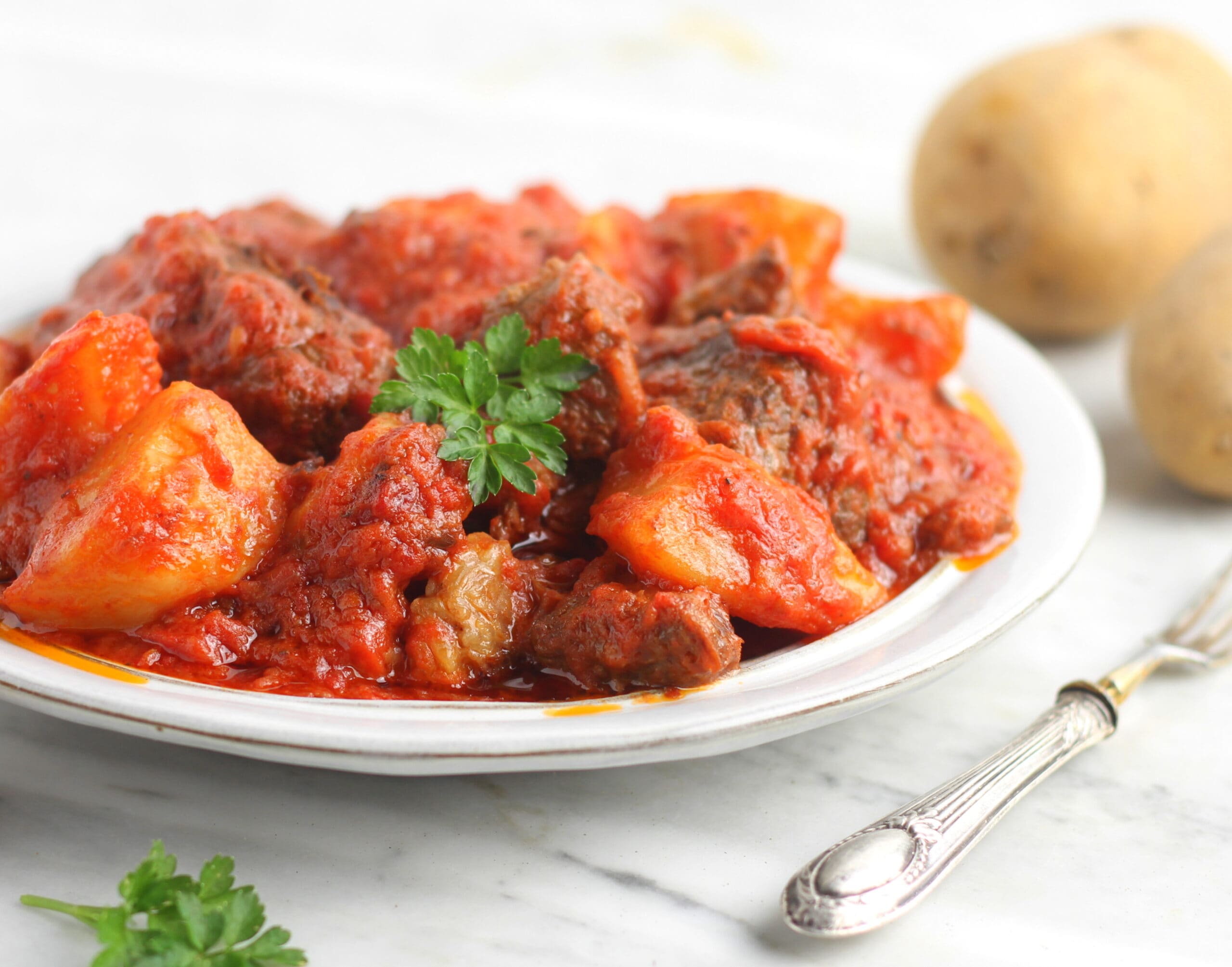 Estofado de ternera en olla a presión