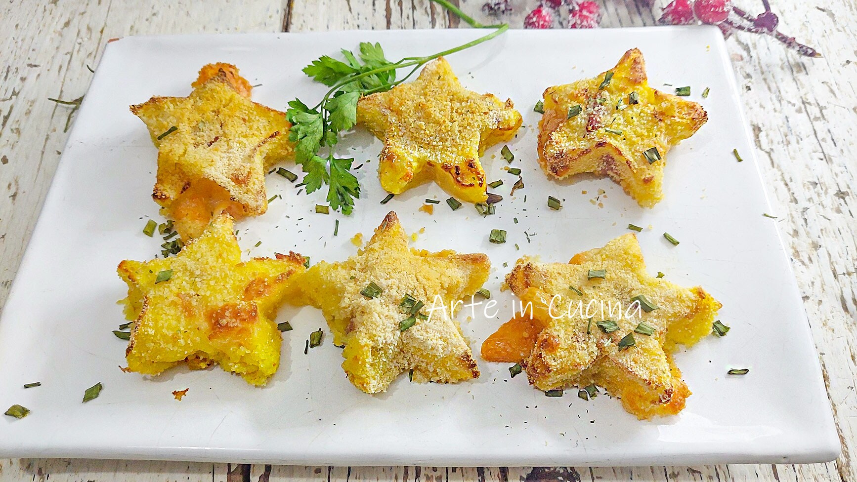 ESTRELLITAS de PATATA Aperitivo de NAVIDAD