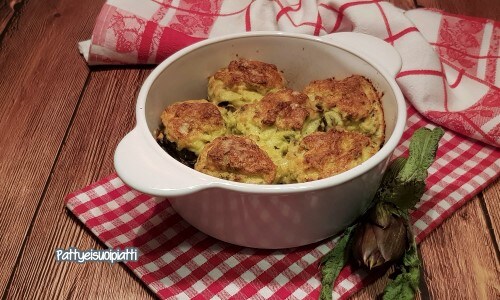 Alcachofas rellenas al horno