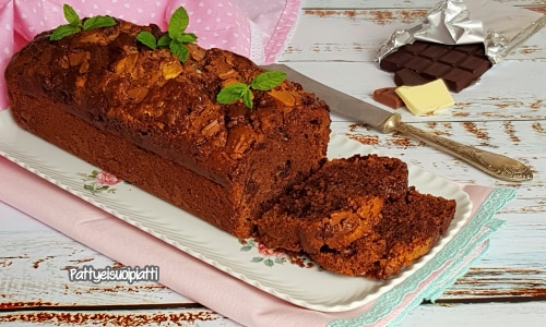 Plumcake a los tres chocolates