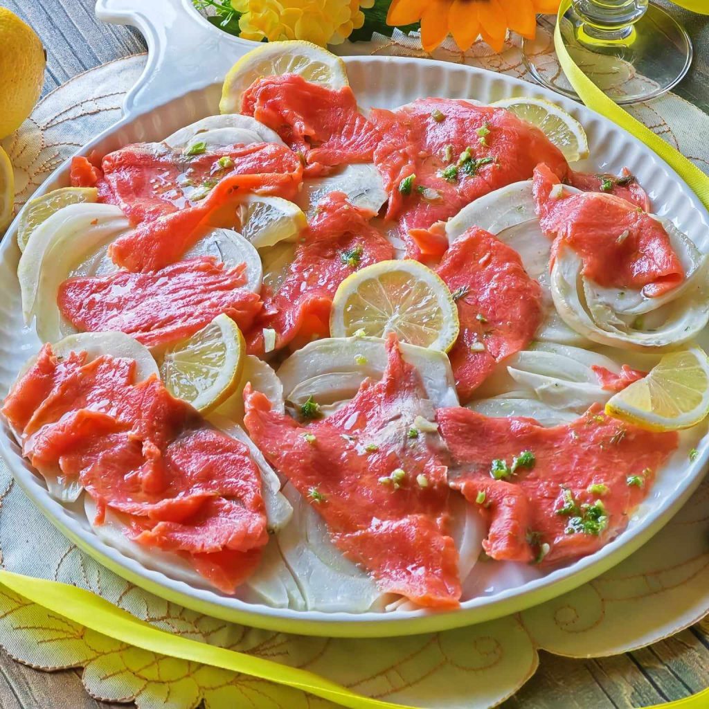 Ensalada de hinojo y salmón