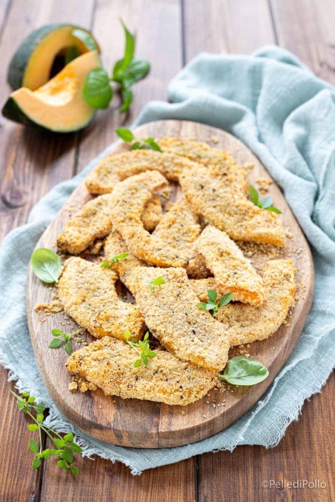 calabaza gratinada con pan rallado