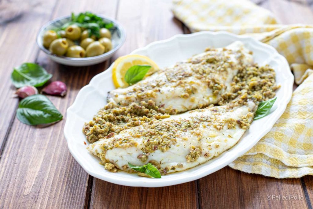 filetes de dorada con salsa de aceitunas