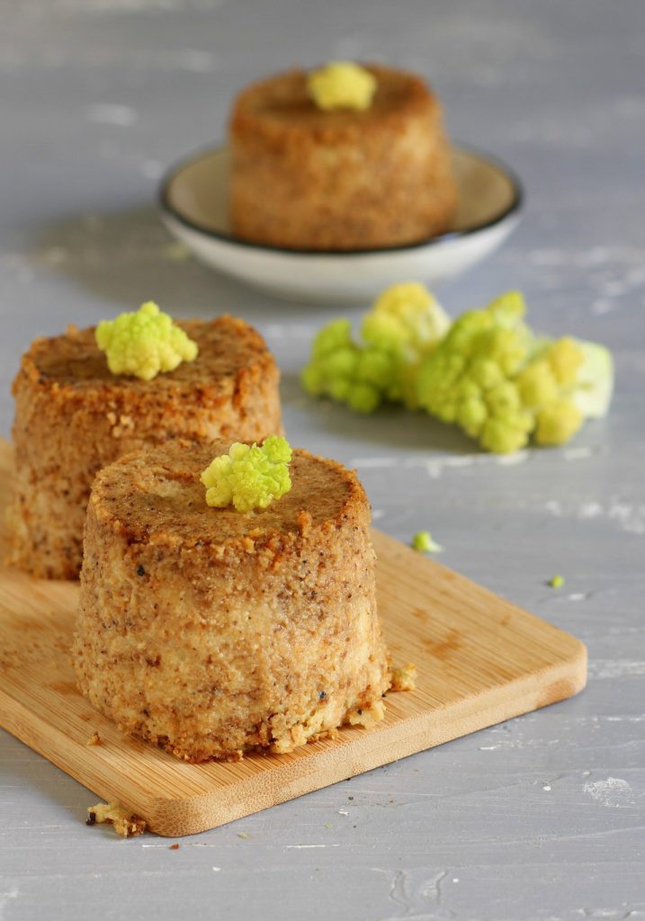 Flan de coliflor verde