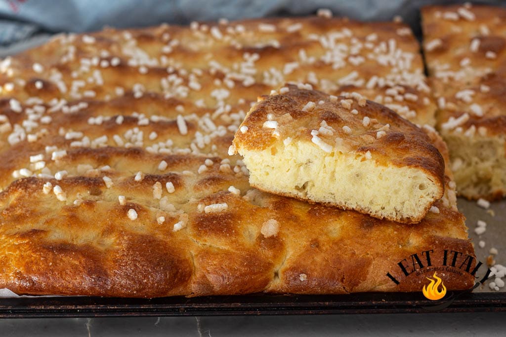 Focaccia dulce con masa de brioche