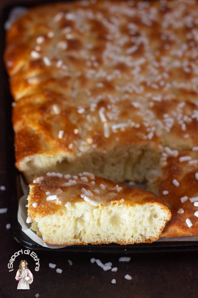 Focaccia dulce con masa de brioche