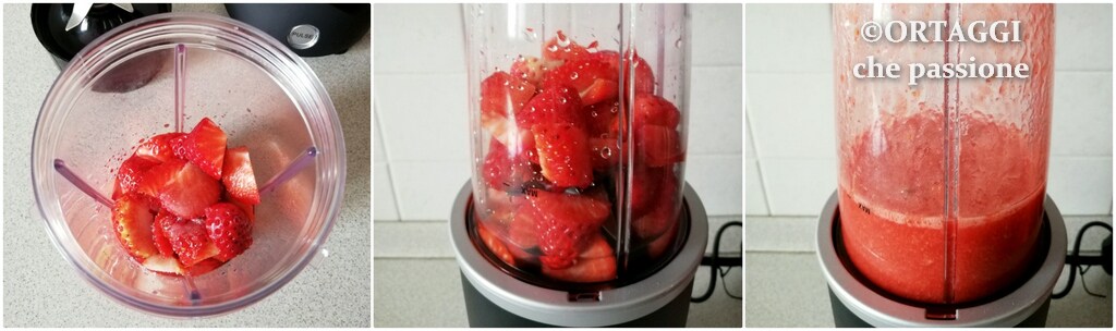 fresas a trozos trituradas