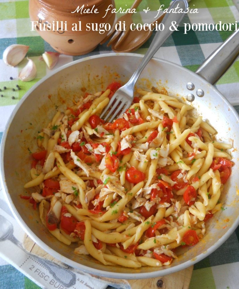 Fusilli al ferretto con salsa de cabracho