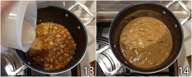 g. la sopa de frijoles calabaza y patatas está lista