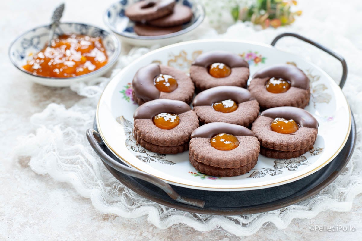 Galletas sacher de chocolate
