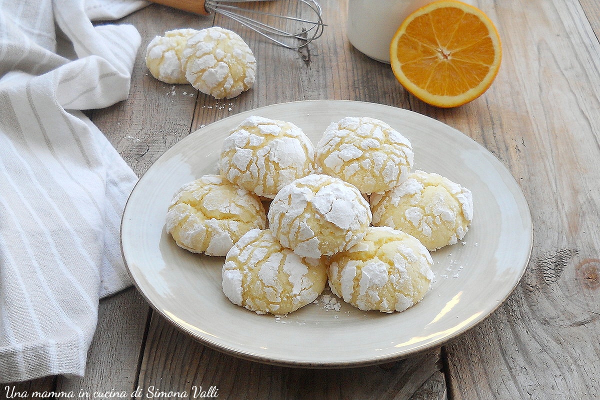 Galletas blandas a la naranja