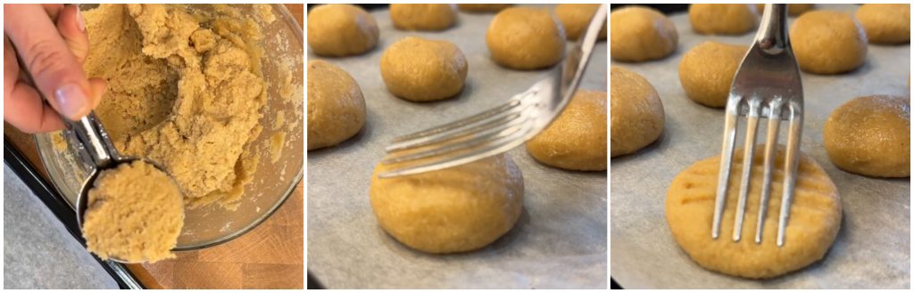 Galletas proteicas de mantequilla de cacahuete