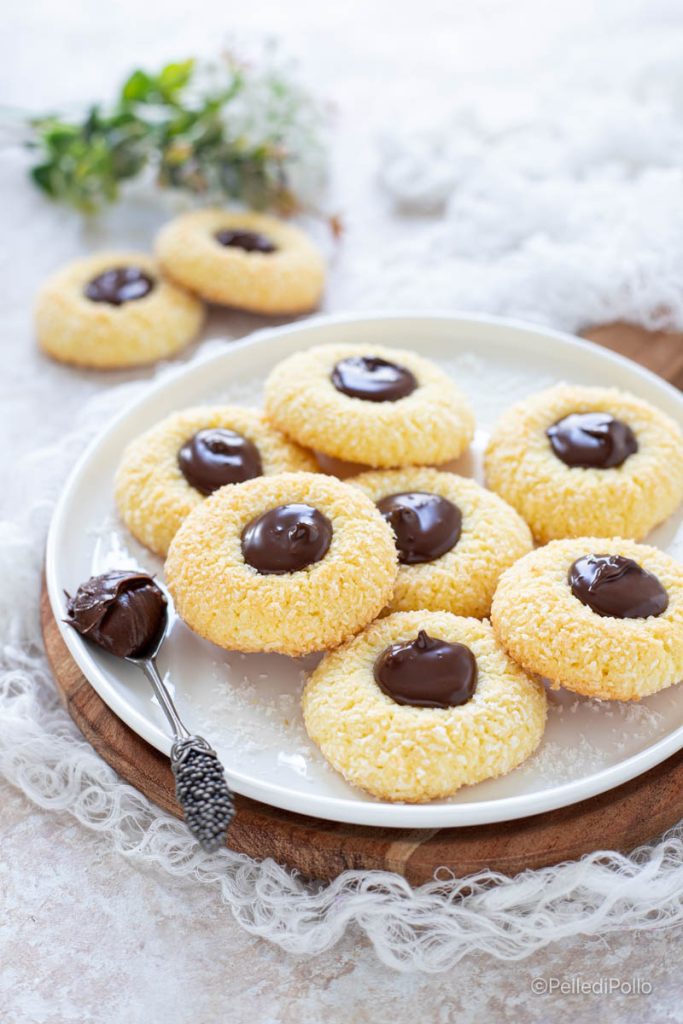 dulces de coco con nutella