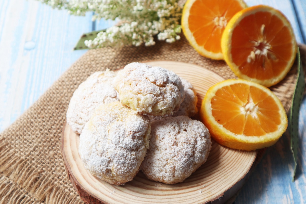 Galletas blandas de naranja