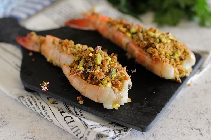 Gambas rellenas gratinadas