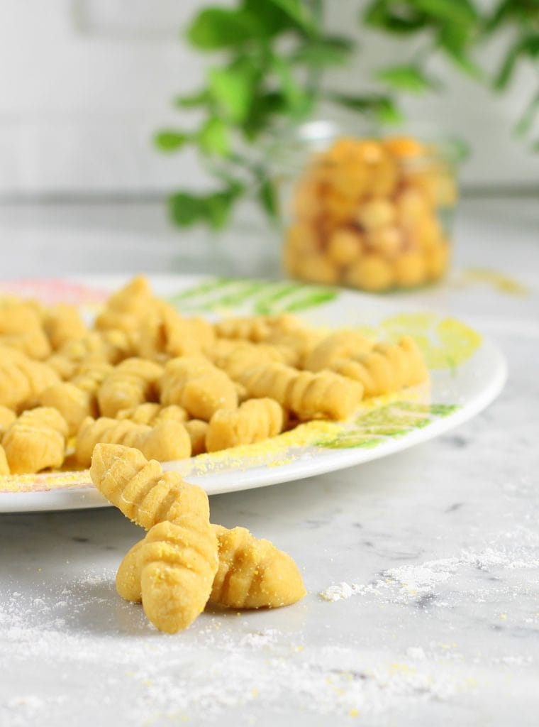 Gnocchetti de garbanzos precocidos