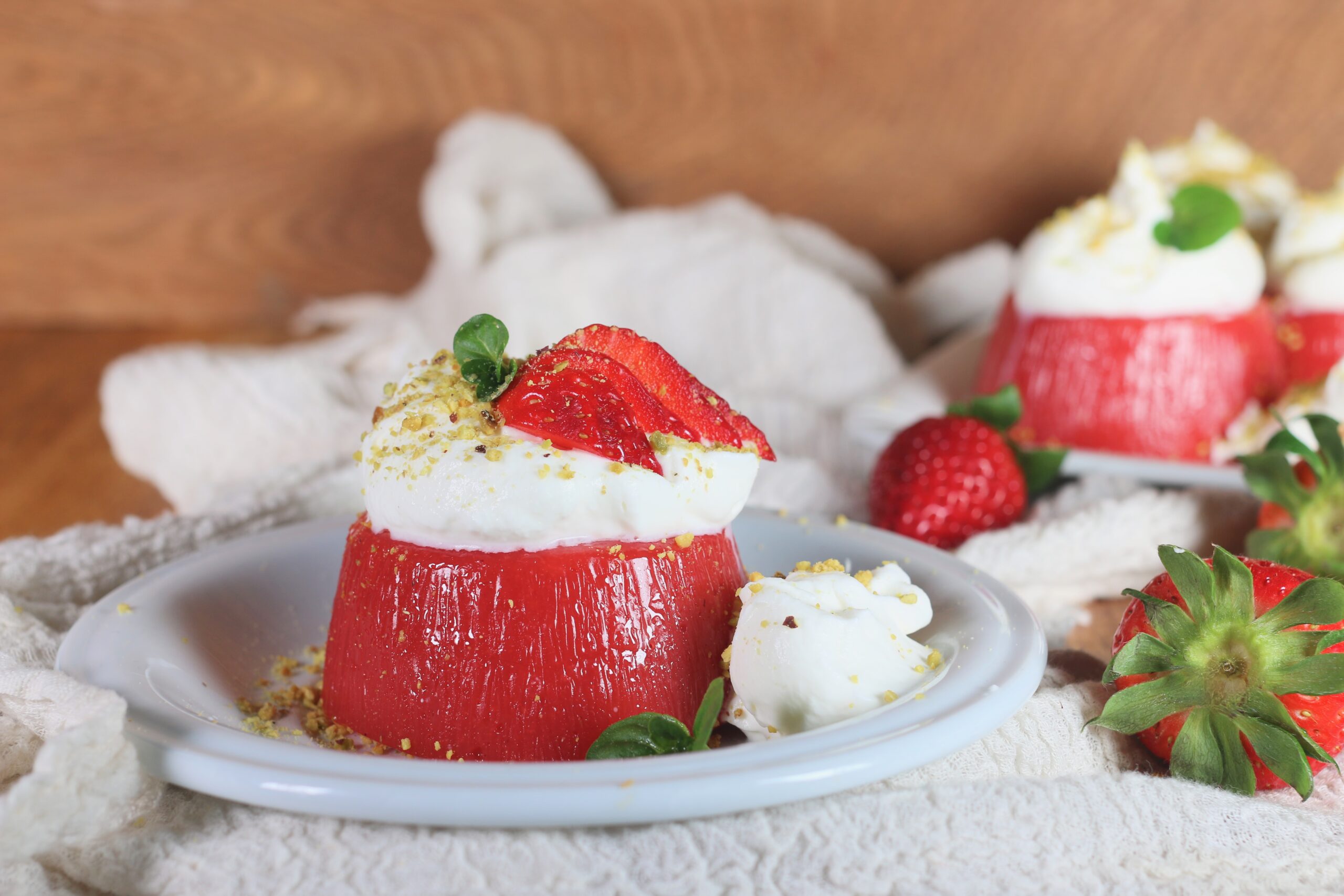 Gelatina de fresas