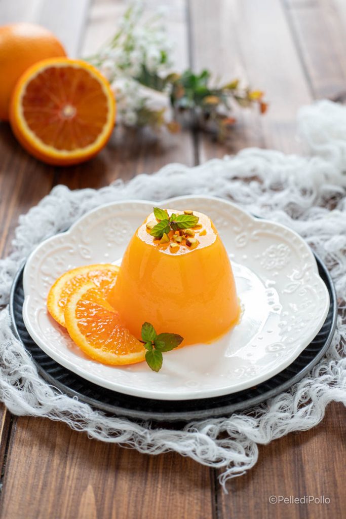 gelatina de naranjas siciliana
