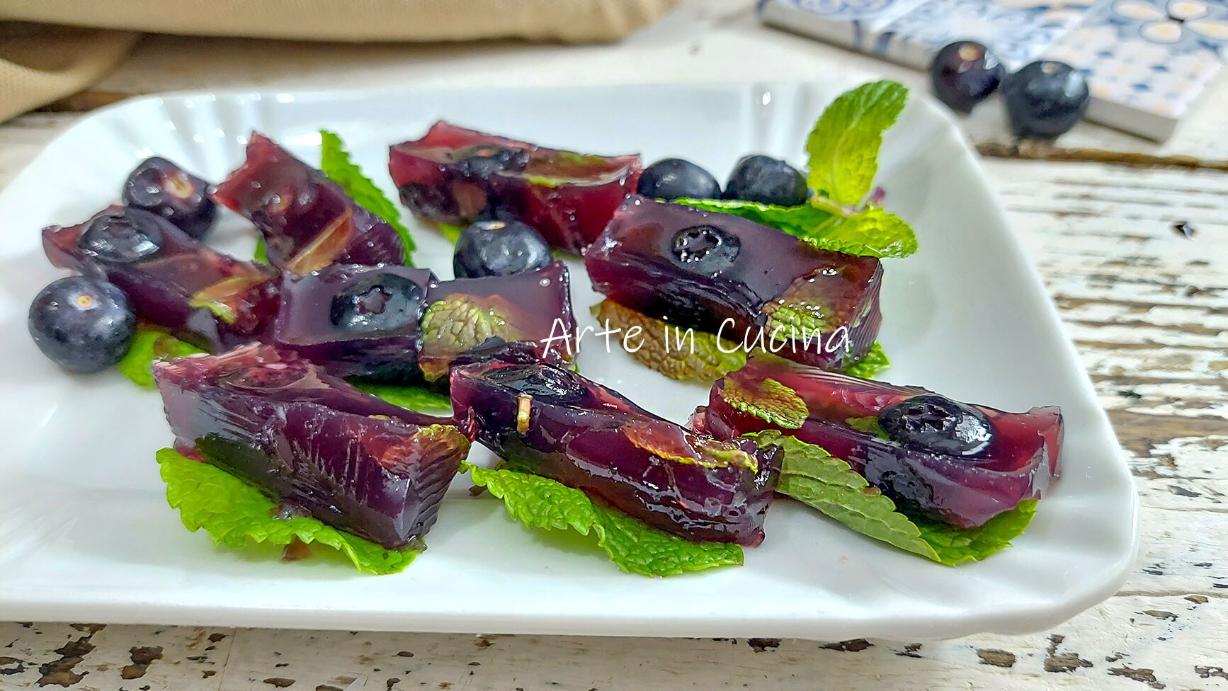 GELATINAS de VODKA con ARÁNDANOS