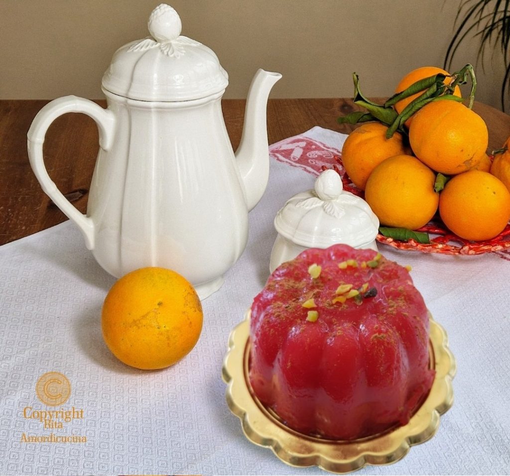 El gel de sandía dulce siciliano