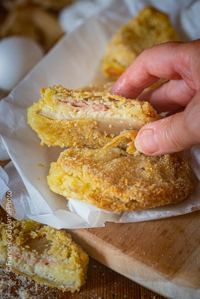 Cordon bleu crujientes de setas al horno