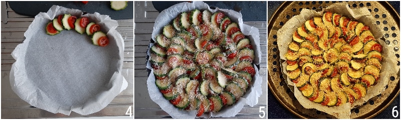 gratén de calabacines y tomatitos receta guarnición sabrosa al horno tipo ratatouille el chicco di mais 2 condimentar y hornear